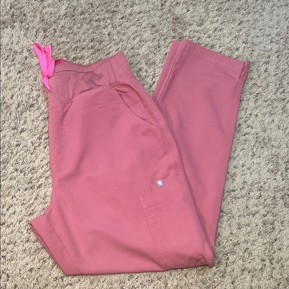 Figs Yola Skinny Scrub Pants Quartz Pink - Picture 3 of 9